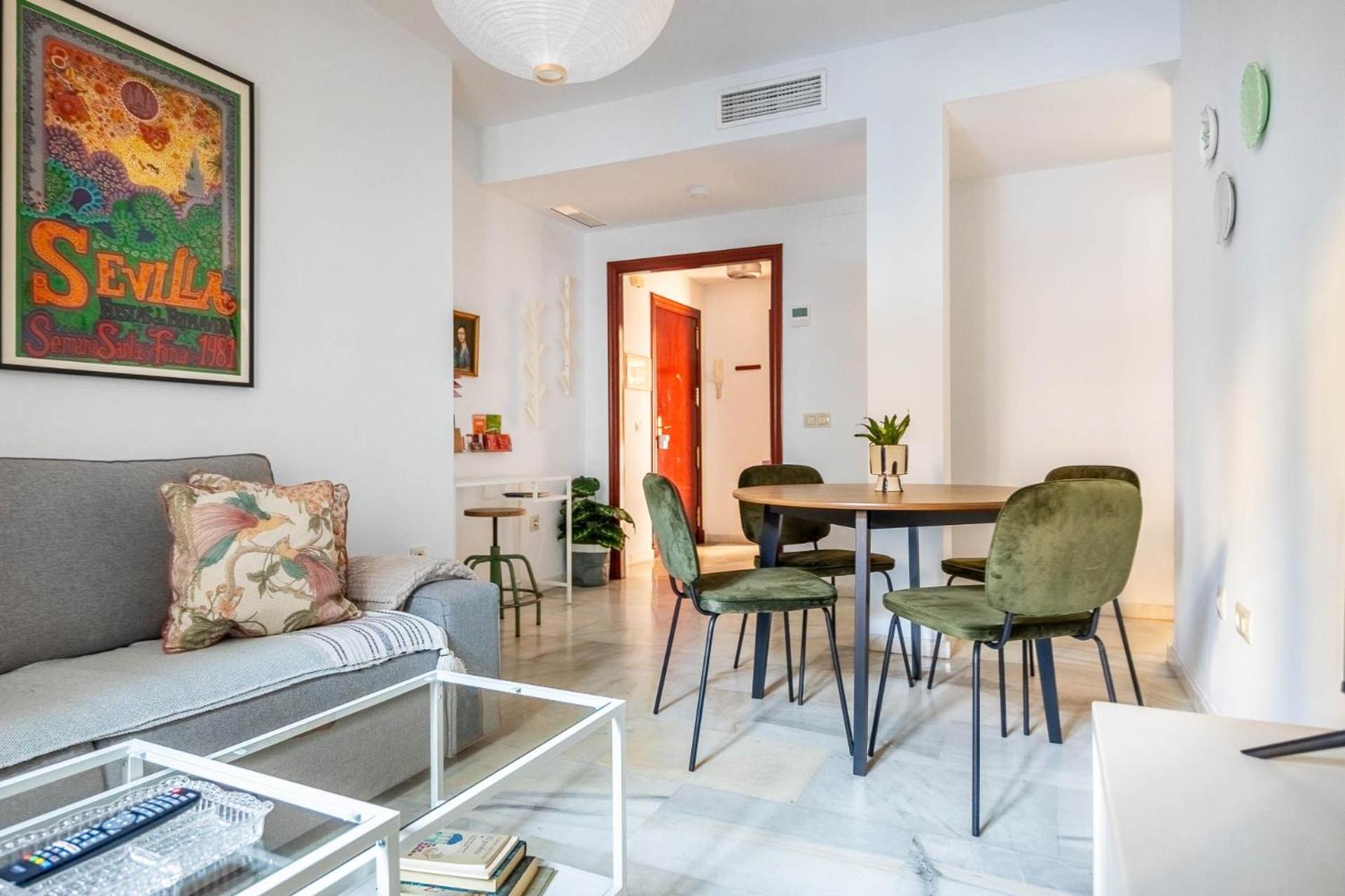 Piso Con Patio Privado Y Parking Nervion Apartment